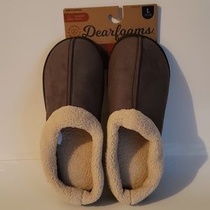 Men's Dearfoam Dark Grey Slippers L(11-12)
